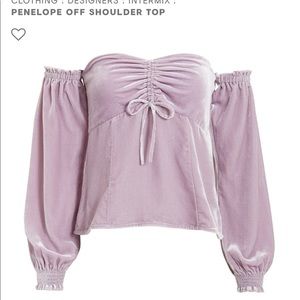 NWT intermix light purple OTS Penelope top